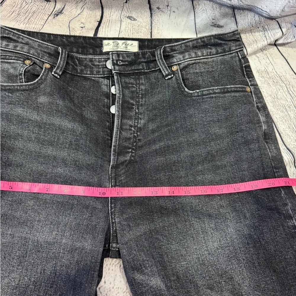 We The Free CRVY Women's High Rise Charcoal/Black Jeans Button Fly